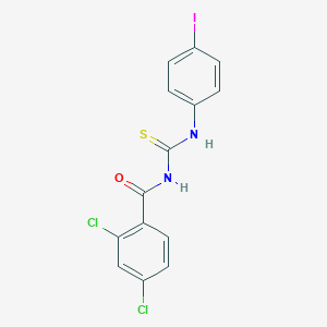 molecular formula C14H9Cl2IN2OS B323790 2,4-dichloro-N-[(4-iodophenyl)carbamothioyl]benzamide 