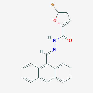 molecular formula C20H13BrN2O2 B323795 N'-(9-anthrylmethylene)-5-bromo-2-furohydrazide 