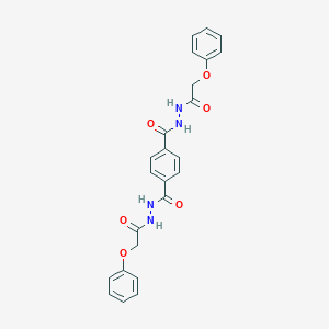 molecular formula C24H22N4O6 B323796 N'1,N'4-bis(phenoxyacetyl)terephthalohydrazide 