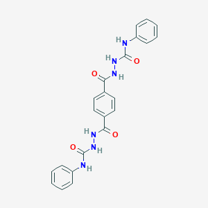 molecular formula C22H20N6O4 B323797 2,2'-[1,4-phenylenedi(carbonyl)]bis(N-phenylhydrazinecarboxamide) 