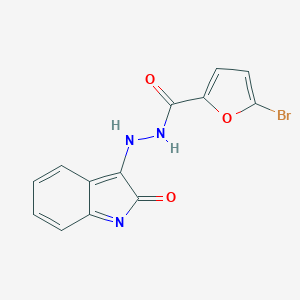 molecular formula C13H8BrN3O3 B323800 5-bromo-N'-(2-oxoindol-3-yl)furan-2-carbohydrazide 