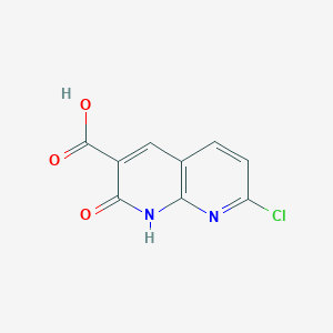 B3238060 7-Chloro-2-oxo-1,2-dihydro-1,8-naphthyridine-3-carboxylic acid CAS No. 1398503-91-7