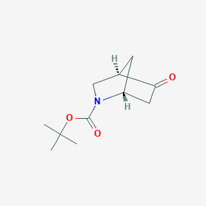 molecular formula C11H17NO3 B3238099 tert-butyl (1R,4R)-5-oxo-2-azabicyclo[2.2.1]heptane-2-carboxylate CAS No. 1400808-00-5