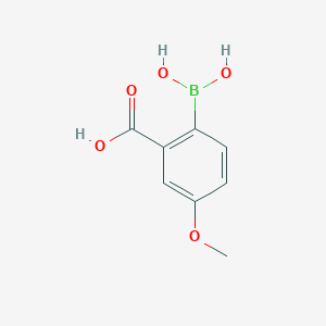 molecular formula C8H9BO5 B3238104 2-Borono-5-methoxybenzoic acid CAS No. 1400976-19-3