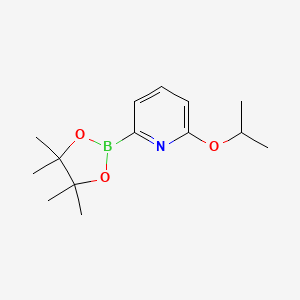 molecular formula C14H22BNO3 B3238129 2-Isopropoxy-6-(4,4,5,5-tetramethyl-1,3,2-dioxaborolan-2-yl)pyridine CAS No. 1401350-37-5