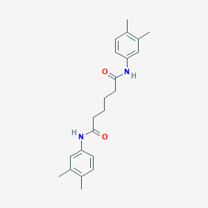 molecular formula C22H28N2O2 B323813 N,N'-bis(3,4-dimethylphenyl)hexanediamide 