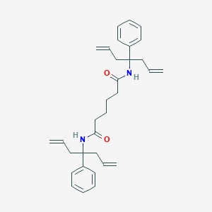 molecular formula C32H40N2O2 B323814 N,N'-bis(4-phenylhepta-1,6-dien-4-yl)hexanediamide 