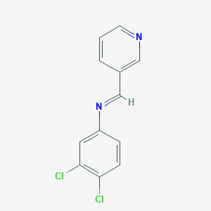 molecular formula C12H8Cl2N2 B323815 N-(3,4-dichlorophenyl)-N-(3-pyridinylmethylene)amine 