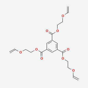 molecular formula C21H24O9 B3238160 Tris[2-(ethenyloxy)ethyl] benzene-1,3,5-tricarboxylate CAS No. 140220-84-4