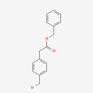 molecular formula C16H15BrO2 B3238167 Benzyl 2-(4-(bromomethyl)phenyl)acetate CAS No. 140233-65-4