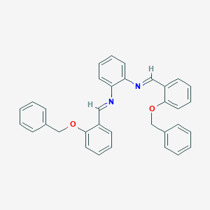 molecular formula C34H28N2O2 B323823 N~1~,N~2~-bis[2-(benzyloxy)benzylidene]-1,2-benzenediamine 