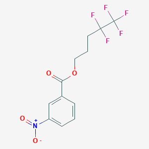 molecular formula C12H10F5NO4 B323829 4,4,5,5,5-Pentafluoropentyl 3-nitrobenzoate 