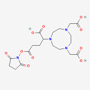 molecular formula C19H28N4O10 B3238313 Nodaga-nhs CAS No. 1407166-70-4