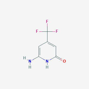 molecular formula C6H5F3N2O B3238346 6-Amino-4-(trifluoromethyl)pyridin-2(1H)-one CAS No. 141187-98-6