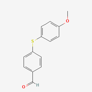 molecular formula C14H12O2S B3238386 4-[(4-Methoxyphenyl)thio]benzaldehyde CAS No. 141339-96-0