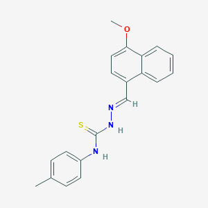 molecular formula C20H19N3OS B323841 4-methoxy-1-naphthaldehyde N-(4-methylphenyl)thiosemicarbazone 