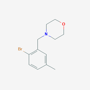 molecular formula C12H16BrNO B3238411 4-[(2-Bromo-5-methylphenyl)methyl]-morpholine CAS No. 1414870-51-1