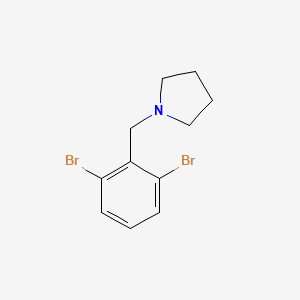 1-(2,6-Dibromobenzyl)pyrrolidine