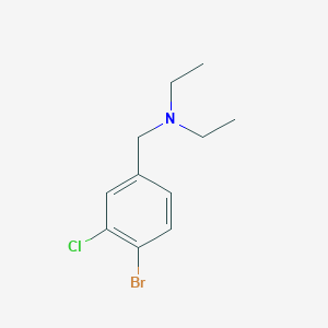 molecular formula C11H15BrClN B3238431 4-Bromo-3-chloro-N,N-diethylbenzylamine CAS No. 1414870-60-2