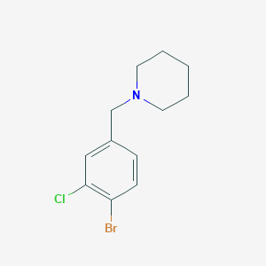 molecular formula C12H15BrClN B3238435 1-(4-溴-3-氯苄基)哌啶 CAS No. 1414870-61-3