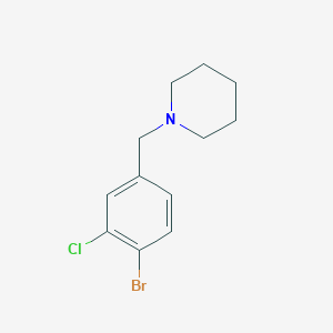 molecular formula C12H15BrClN B3238435 1-(4-Bromo-3-chlorobenzyl)piperidine CAS No. 1414870-61-3