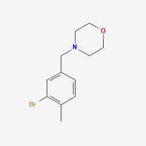 molecular formula C12H16BrNO B3238454 4-(3-溴-4-甲基苄基)吗啉 CAS No. 1414870-70-4