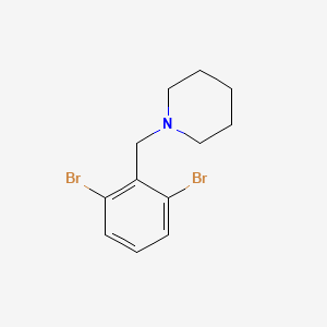 molecular formula C12H15Br2N B3238469 1-(2,6-Dibromobenzyl)piperidine CAS No. 1414870-72-6