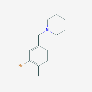 molecular formula C13H18BrN B3238481 1-(3-Bromo-4-methylbenzyl)piperidine CAS No. 1414870-77-1