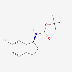 (S)-(6-Bromo-indan-1-yl)-carbamic acid tert-butyl ester