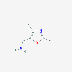 molecular formula C6H10N2O B3238580 (2,4-Dimethyloxazol-5-yl)methanamine CAS No. 141567-42-2