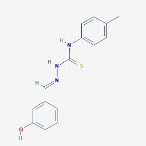 molecular formula C15H15N3OS B323859 3-hydroxybenzaldehyde N-(4-methylphenyl)thiosemicarbazone 