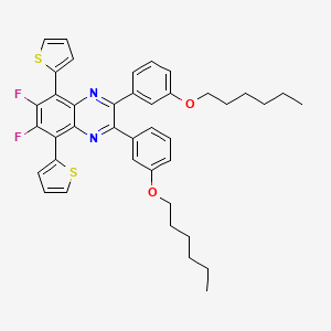 6,7-Difluoro-2,3-bis(3-(hexyloxy)phenyl)-5,8-di(thiophen-2-yl)quinoxaline