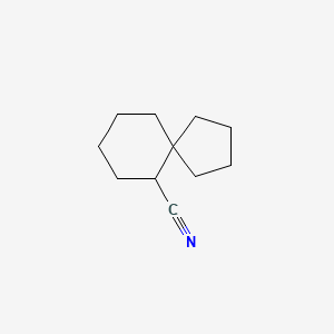 molecular formula C11H17N B3238646 Spiro[4.5]decane-6-carbonitrile CAS No. 141632-78-2