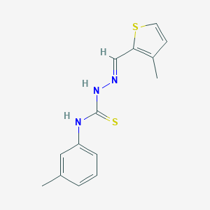 molecular formula C14H15N3S2 B323865 (2E)-N-(3-methylphenyl)-2-[(3-methylthiophen-2-yl)methylidene]hydrazinecarbothioamide 