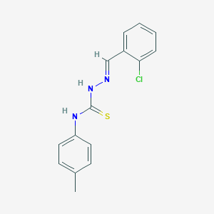 molecular formula C15H14ClN3S B323868 2-chlorobenzaldehyde N-(4-methylphenyl)thiosemicarbazone 