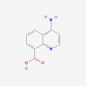 molecular formula C10H8N2O2 B3238695 4-Aminoquinoline-8-carboxylic acid CAS No. 1416438-33-9