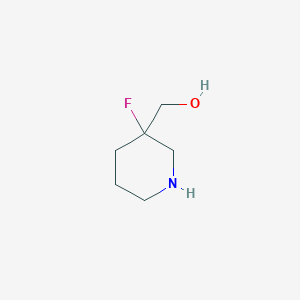 molecular formula C6H12FNO B3238702 (3-Fluoropiperidin-3-yl)methanol CAS No. 1416499-59-6