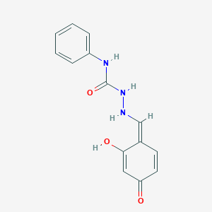 1-[[(Z)-(2-hydroxy-4-oxocyclohexa-2,5-dien-1-ylidene)methyl]amino]-3-phenylurea