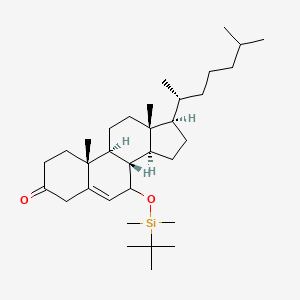molecular formula C33H58O2Si B3238744 (7|A)-7-tert-Butyldimethylsilyloxy-cholest-5-en-3-one CAS No. 14169-76-7