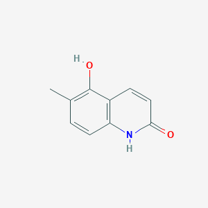 molecular formula C10H9NO2 B3238751 5-Hydroxy-6-methylquinolin-2(1H)-one CAS No. 141695-96-7