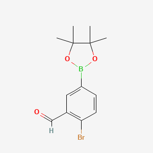 molecular formula C13H16BBrO3 B3238764 4-Bromo-3-formylphenylboronic acid pinacol ester CAS No. 1417200-36-2