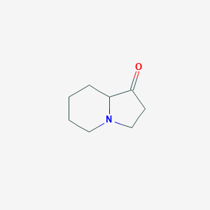 molecular formula C8H13NO B3238765 Octahydroindolizin-1-one CAS No. 14174-77-7