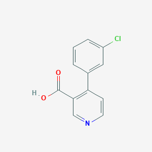 molecular formula C12H8ClNO2 B3238780 4-(3-Chlorophenyl)pyridine-3-carboxylic acid CAS No. 141764-18-3
