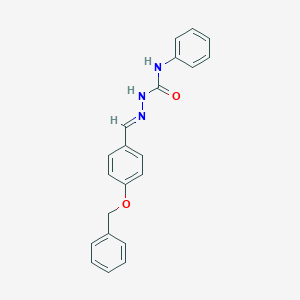 molecular formula C21H19N3O2 B323880 4-(benzyloxy)benzaldehyde N-phenylsemicarbazone 