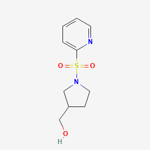 molecular formula C10H14N2O3S B3238898 (1-(Pyridin-2-ylsulfonyl)pyrrolidin-3-yl)methanol CAS No. 1417793-44-2