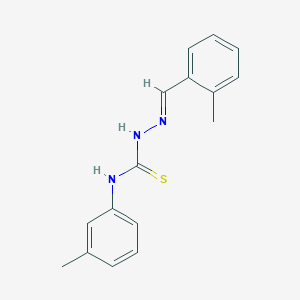 molecular formula C16H17N3S B323894 2-methylbenzaldehyde N-(3-methylphenyl)thiosemicarbazone 
