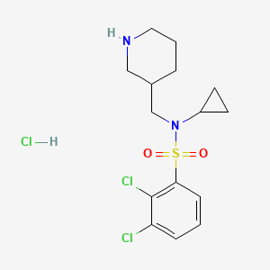 2,3-Dichloro-N-cyclopropyl-N-(piperidin-3-ylmethyl)benzenesulfonamide hydrochloride