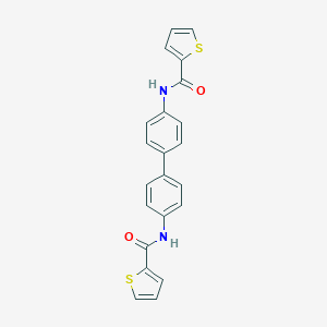 molecular formula C22H16N2O2S2 B323898 N,N'-4,4'-biphenyldiyldi(2-thiophenecarboxamide) 