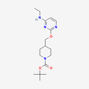 tert-Butyl 4-(((4-(ethylamino)pyrimidin-2-yl)oxy)methyl)piperidine-1-carboxylate