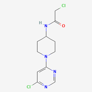 2-Chloro-N-(1-(6-chloropyrimidin-4-yl)piperidin-4-yl)acetamide